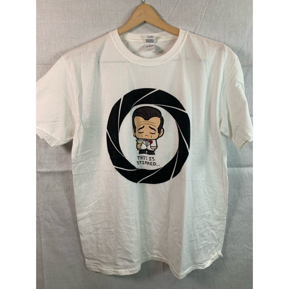 Loot Crate "This is stirred..." James Bond Graphic T.